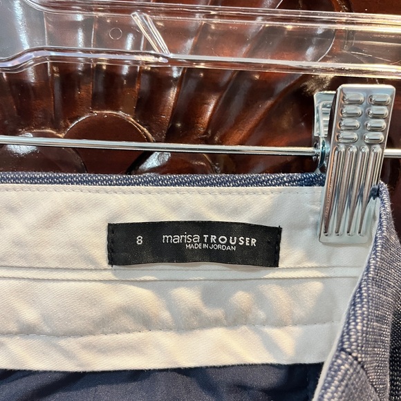 LOFT Navy and Cream Trousers - Marissa Fit - 8 - Picture 3 of 5